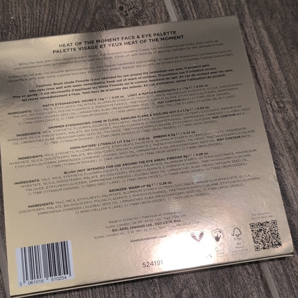 NEW Iconic Heat of The Moment Face & Eye powder palette - Picture 7 of 7